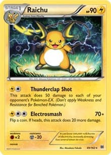 Raichu - 49/162 (XY BREAKthrough) (Cracked Ice Holo)