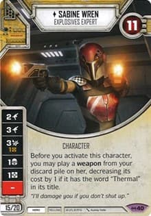 Sabine Wren - Explosives Expert (Card Only)