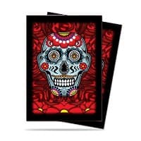 Dia De Los Muertos Blue Skull Standard Deck Protectors (50-Pack)