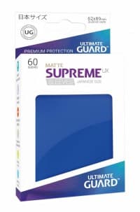 Double Matte Sleeve - Supreme UX Sleeves Japanese Blue (60-Pack)
