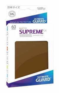 Double Matte Sleeve - Supreme UX Sleeves Japanese Brown (60-Pack)