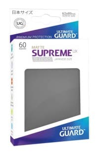 Double Matte Sleeve - Supreme UX Sleeves Japanese Dark Grey (60-Pack)