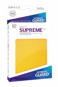 Double Matte Sleeve - Supreme UX Sleeves Japanese Yellow (60-Pack)