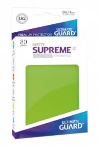 Double Matte Sleeve - Supreme UX Sleeves Light Green (80-Pack)