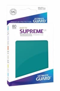 Double Matte Sleeve - Supreme UX Sleeves Petrol Blue (80-Pack)