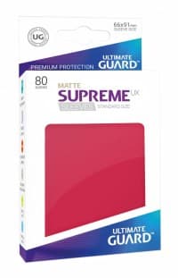 Double Matte Sleeve - Supreme UX Sleeves Red (80-Pack)