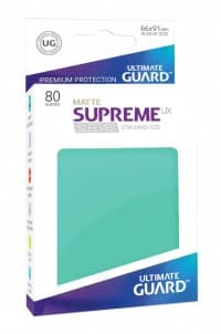 Double Matte Sleeve - Supreme UX Sleeves Turquoise (80-Pack)