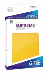Double Matte Sleeve - Supreme UX Sleeves Yellow (80-Pack)