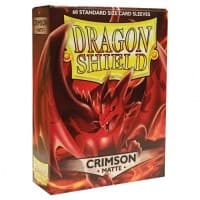 Dragon Shield Matte Sleeves - Crimson (60-Pack)