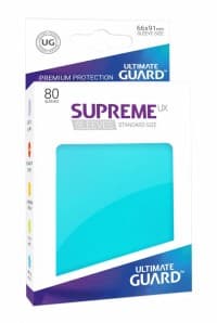 Gloss Sleeve - Supreme UX Sleeves Aquamarine (80-Pack)