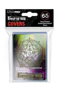Gold Magic Circle Sleeve Covers for Force of Will with Black Stone Promo (65-Pack)