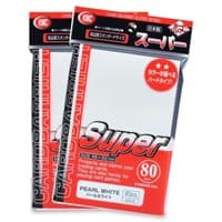 KMC Card Barrier - Super Series - Pearl White (80-Pack)