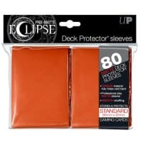 PRO-Matte Eclipse Standard Deck Protector Sleeves - Orange (80-Pack)