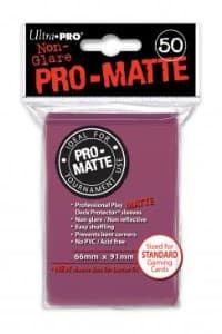 PRO-Matte Standard Deck Protectors - Blackberry (50-Pack)