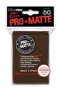 Pro-Matte Standard Deck Protectors - Brown (50-Pack)