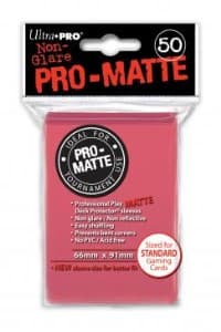 Pro-Matte Standard Deck Protectors - Fuchsia (50-Pack)