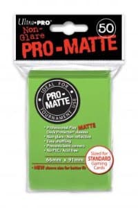 Pro-Matte Standard Deck Protectors - Lime Green (50-Pack)