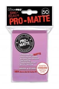 Pro-Matte Standard Deck Protectors - Pink (50-Pack)