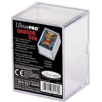 2-Piece 100 Count Slide Clear Card Gaming Box