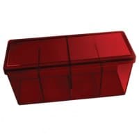Dragon Shield Storage Box with 4 compartments - Red (Holds 200+)
