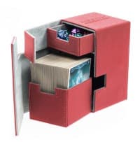 Flip 'n' Tray Deck Case XenoSkin - Red (Holds 100+)