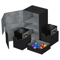 Twin Flip 'n' Tray Deck Case - Black (Holds 160+)
