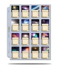 Ultra Pro 16-Pocket Platinum Pages - 3-Holes, 41mm x 63mm (100-Pack)