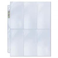Ultra Pro Platinum Hologram 6-Pocket Pages - 3-Holes, 2.5" x 5-1/4" (100-Pack)