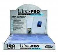 Ultra Pro Silver Series Standard 9-Pocket Pages - 3-Holes (100-Pack)