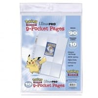 Ultra Pro Pokemon Standard 9-Pocket Pages - 3-Holes (10-Pack)