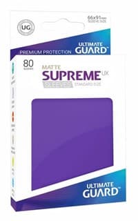 Double Matte Sleeve - Supreme UX Sleeves Purple (80-Pack)