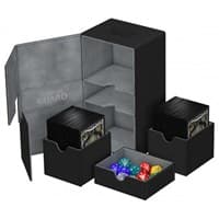 Twin Flip 'n' Tray Deck Case - Black (Holds 200+)