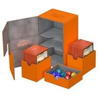 Twin Flip 'n' Tray Deck Case - Orange (Holds 160+)
