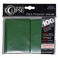 PRO-Matte Eclipse Standard Deck Protector Sleeves - Forest Green (Classic) (100-Pack)