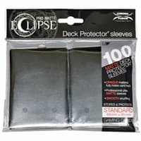 PRO-Matte Eclipse Standard Deck Protector Sleeves - Jet Black (Classic) (100-Pack)