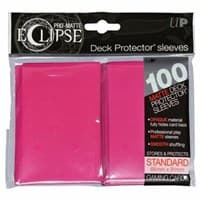 PRO-Matte Eclipse Standard Deck Protector Sleeves - Hot Pink (Classic) (100-Pack)