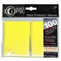 PRO-Matte Eclipse Standard Deck Protector Sleeves - Lemon Yellow (Classic) (100-Pack)
