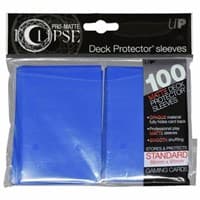 PRO-Matte Eclipse Standard Deck Protector Sleeves - Pacific Blue (Classic) (100-Pack)