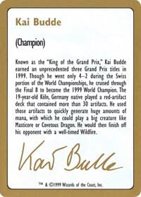 1999 Kai Budde Biography Card