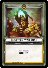 Renewed War-Lust (Claimed)
