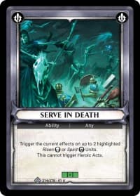 Serve in Death (Unclaimed)