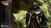 Magic Grand Prix 2017 Playmat: Madrid (Version 1) - Mavren Fein, Dusk Apostle