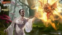 Magic Grand Prix 2017 Playmat: Providence (Version 1) - Arguel's Blood Fast & Temple of Aclazotz
