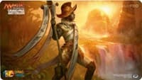 Magic Grand Prix 2018 Playmat: Amsterdam (Version 2) - Martyr of Dusk