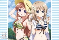 Bushiroad Rubber Mat Collection Vol.166: Saekano: Is the Order a Rabbit? -My Dear Sister- - Aoyama Blue Mountain & Mocha (Swimsuit Ver.)