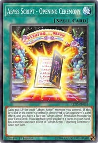 Abyss Script - Opening Ceremony