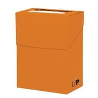 Solid Color Deck Box - Pumpkin Orange (No Front Logo)