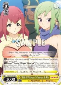 "Third Witness" Clemea & Fio
