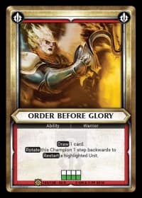 Order Before Glory (Claimed)