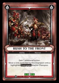 Rush to the Front (Unclaimed)